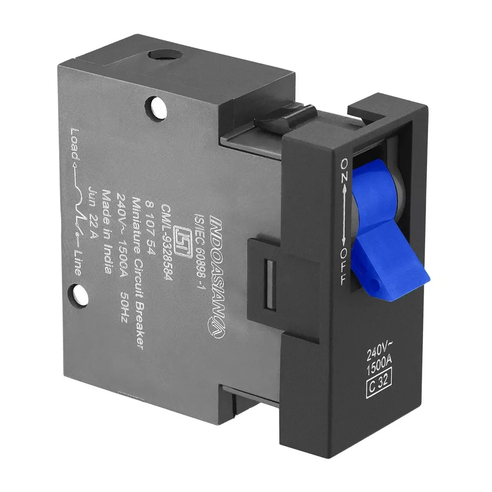 Legrand Modular MCB Allzy 32 Amp 1 Module Matt Black, 6812 61