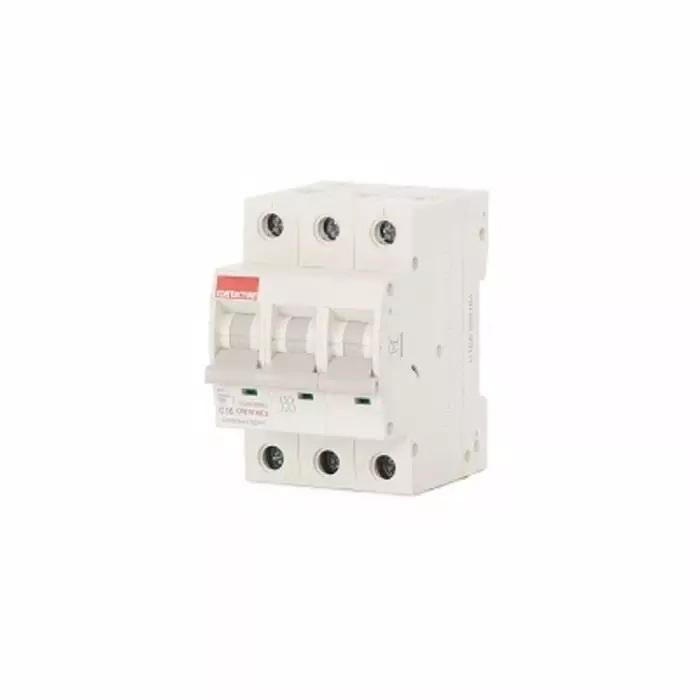 Contactum MCB 3P 16A Curve C 415 V AC 10 kA Breaking Capacity, CPB1016C3