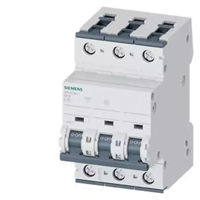 Siemens SENTRON 5SY4 MCB, 3P, 15A Curve C, 400V AC, 60V DC, 20 kA Breaking Capacity, 5SY4318-7