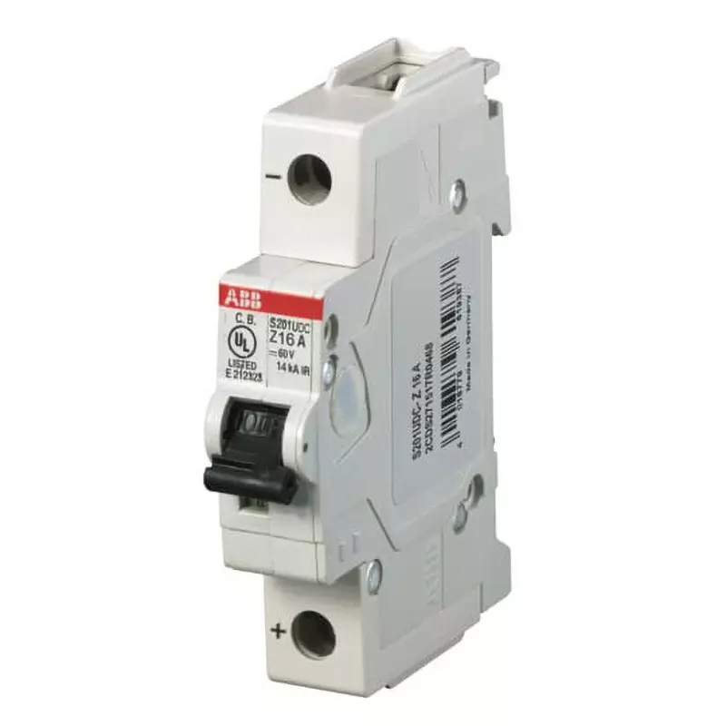 ABB Miniature Circuit Breaker 25 Amp Rated Current 1P Electrodes, S201UDC-Z25