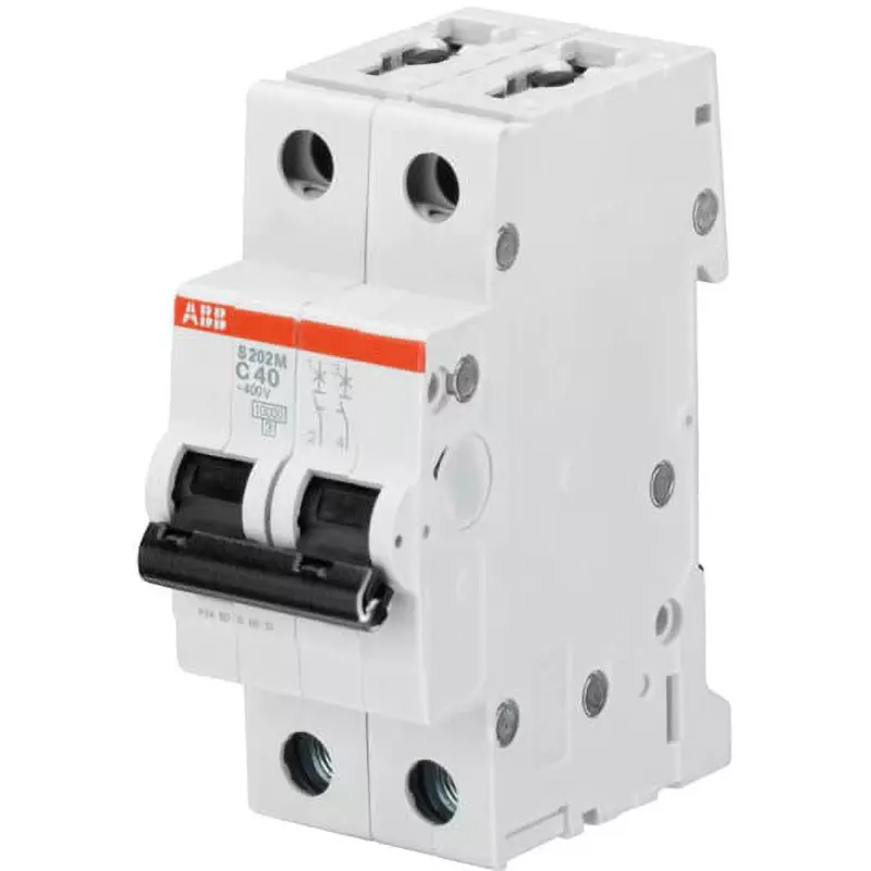 ABB Miniature Circuit Breaker 1.6 Amp Rated Current 2P Electrodes, S202M-D1，6
