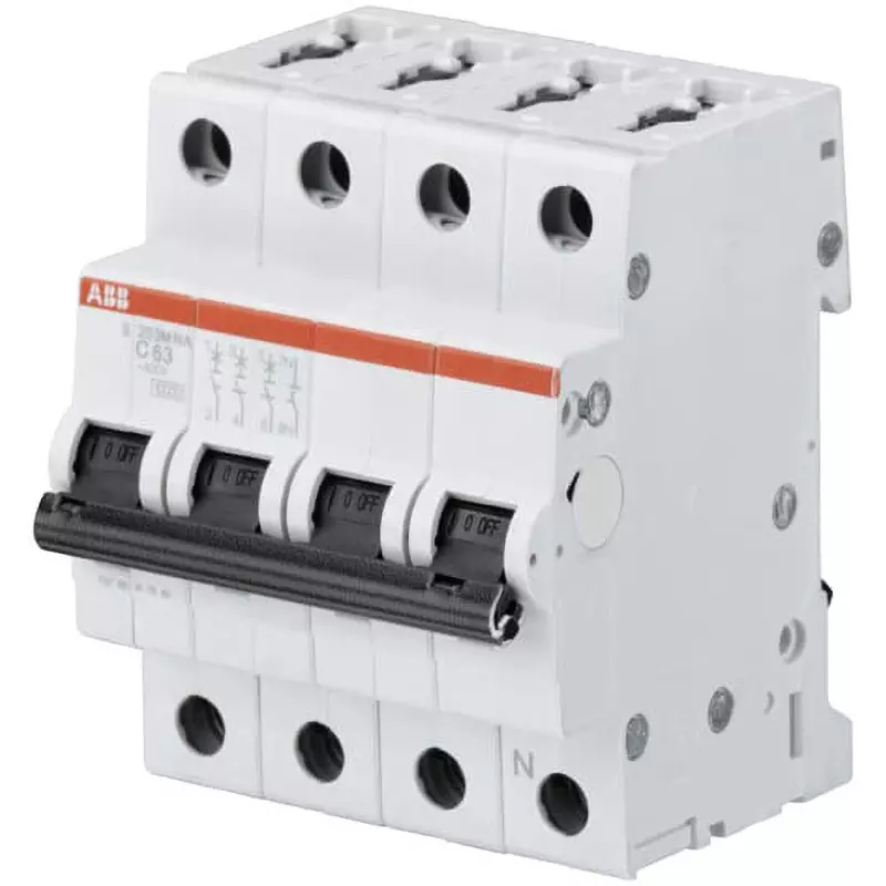 ABB Miniature Circuit Breaker 40 Amp Rated Current 3P+N Electrodes, S203M-C40NA