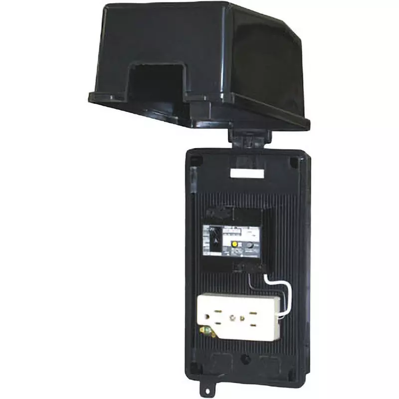 Tempearl Splash Proof Box Breaker 20 A Rated Current 100-100/200-200 V Voltage 2 P Pole, GB-P 20A 15MA outlets× 1)