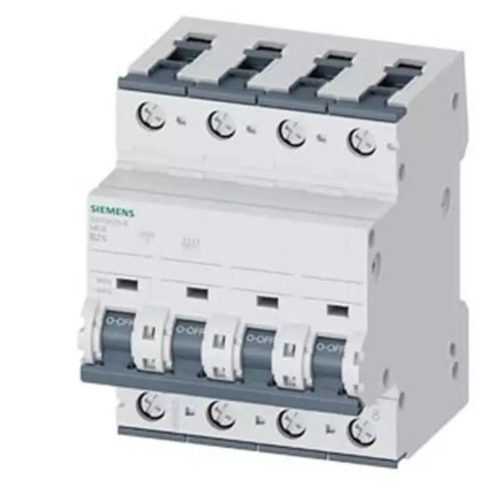 Siemens SENTRON 5SY5 MCB, 4P, 25A Curve B, 400V AC, 880V DC, 15 kA Breaking Capacity, 5SY5425-6