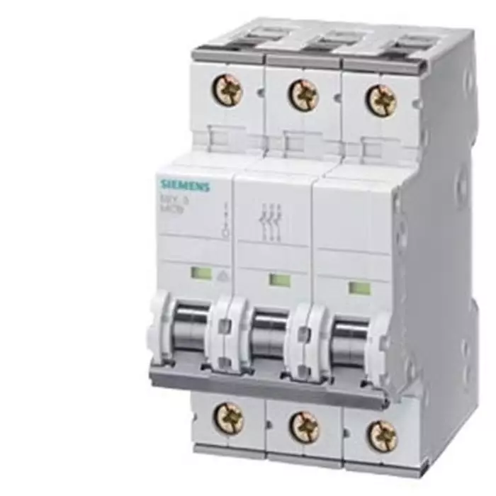 Siemens SENTRON 5SY8 MCB, 3P, 8A Curve D, 400V AC, 60V DC, 40 kA Breaking Capacity, 5SY8308-8