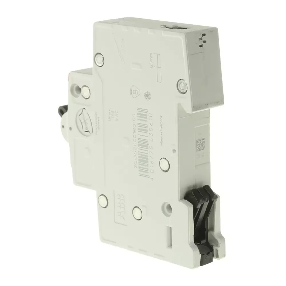 ABB Compact Home SH200 MCB, 1P, 10A Curve B, 440 V AC, 60 V DC, 6 kA Breaking Capacity, 2CDS211001R0105SH201-B10