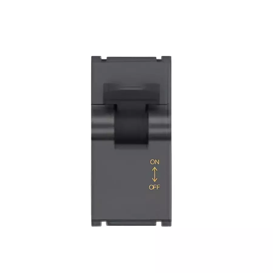 Goldmedal Modular Curve Miniature Circuit Breaker 20 Amp Single Pole 3 kA Breaking Capacity 1 M Titanium Grey, GF011080
