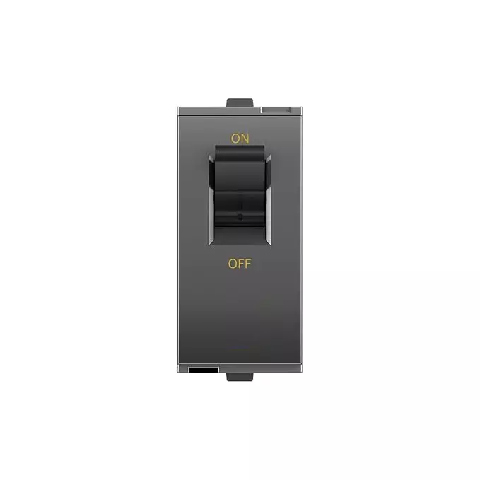 Goldmedal Nixon Modular Curve Miniature Circuit Breaker 32 Amp Single Pole 3 kA Breaking Capacity 1 M Titanium Grey, 101482