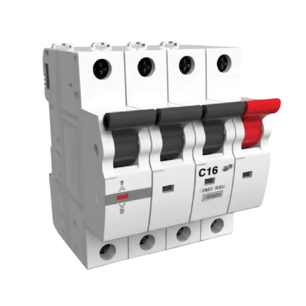 K9 Pro Safe Miniature Circuit Breakers Triple Pole + Neutral 10 Amp White, 6042 (Pack of 3)