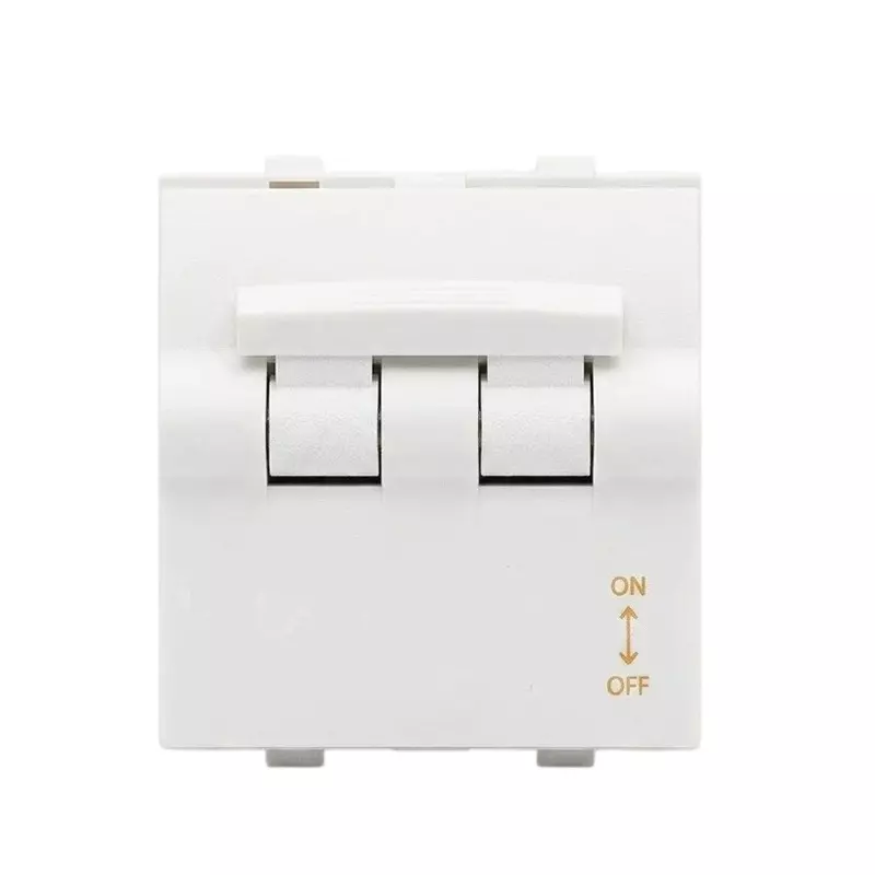 Goldmedal Air MCB Double Pole 3 kA Breaking Capacity 240 V Absolute White 6 A Current 2 Module for Commecial and Industrial Use, 182083