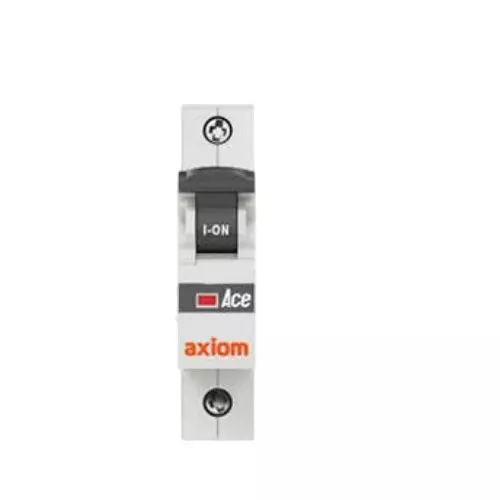 Axiom Ace Series Miniature Circuit Breakers (MCB) Single Pole 40 Amp C Curve 10 KA Mid Trip, AX 1 AC C40