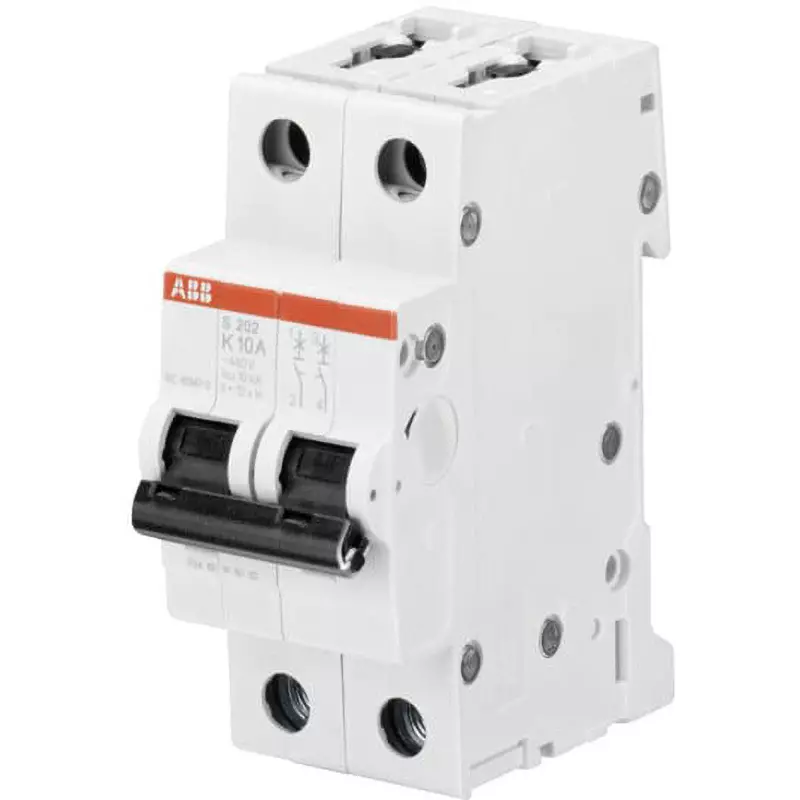 ABB Miniature Circuit Breaker 6 Amp Rated Current 2P Electrodes, S202-K6