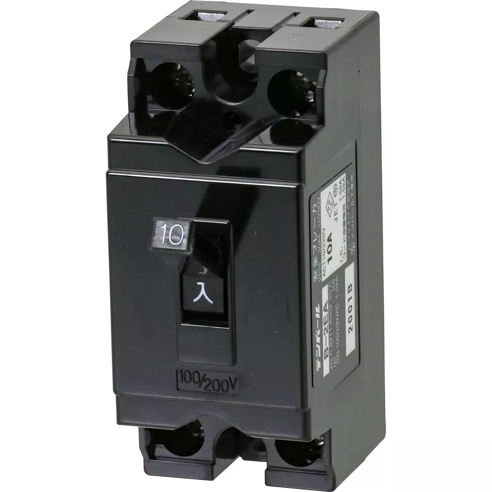 Tempearl Safety Breaker AC 100-AC 100/AC 200 V Rated Voltage, B-2EA 10A