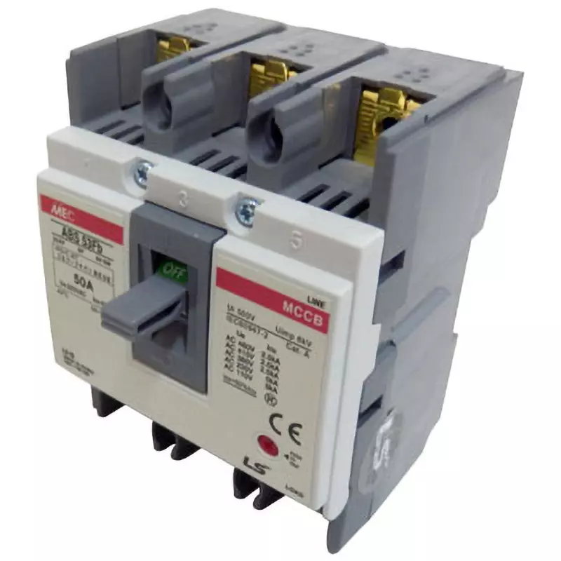 LS Electric No Fuse Breaker 50 Amp Current AC460 Voltage, ABS53Fb/50A
