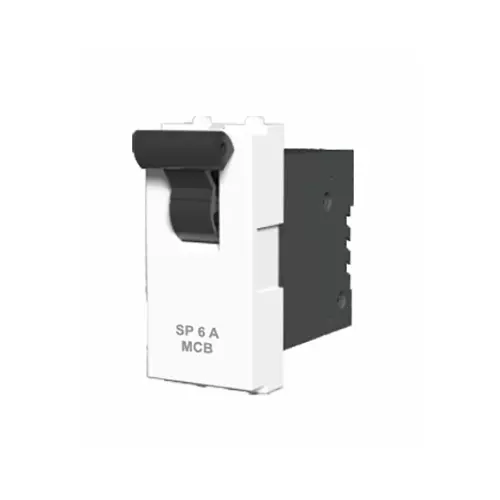 Cona ESTELLA Single Pole MCB 6 A Current 3 kA Breaking Capacity White, 18406