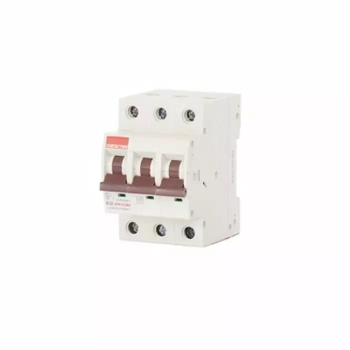 Contactum MCB 3P 32A Curve B 415 V AC 10 kA Breaking Capacity, CPB1032B3