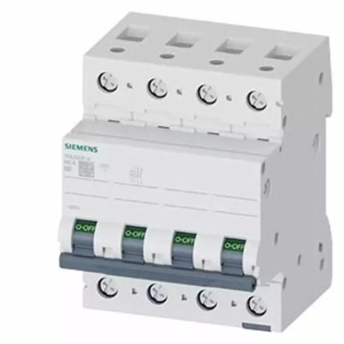 Siemens SENTRON 5SL66 MCB, 3P+N, 6A Curve B, 440V AC, 62.5V DC, 6 kA Breaking Capacity, 5SL6606-6