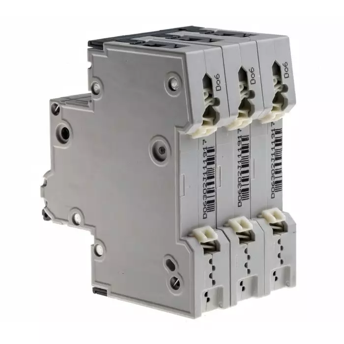 Siemens Sentron 5SY4 MCB, 3P, 6A Curve D, 400V AC, 10 kA Breaking Capacity, 5SY4306-8