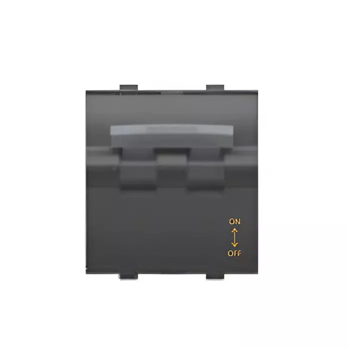 Goldmedal Nixon Modular Curve Miniature Circuit Breaker 6 Amp Double Pole 3 kA Breaking Capacity 2 M Titanium Grey, 102483