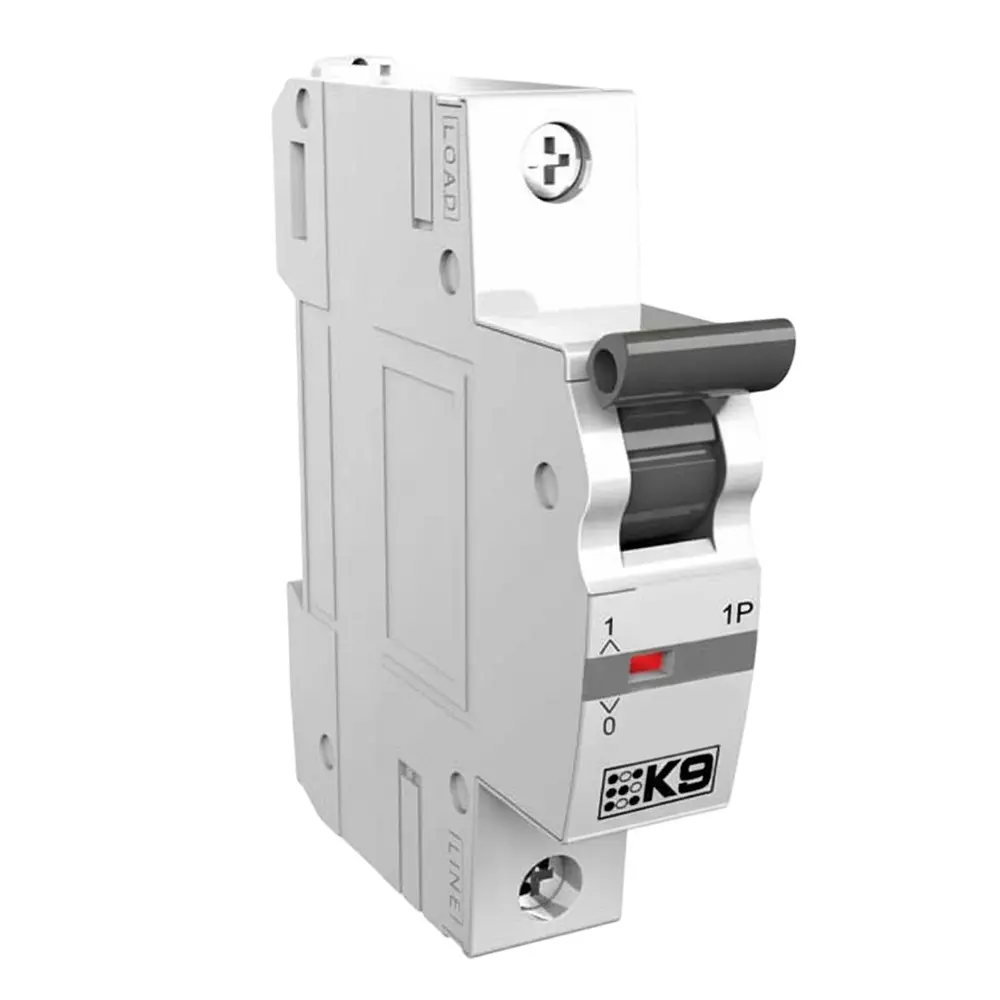 K9 Pro Safe Miniature Circuit Breakers Single Pole C Type 63 Amp White, 6008 (Pack of 12)