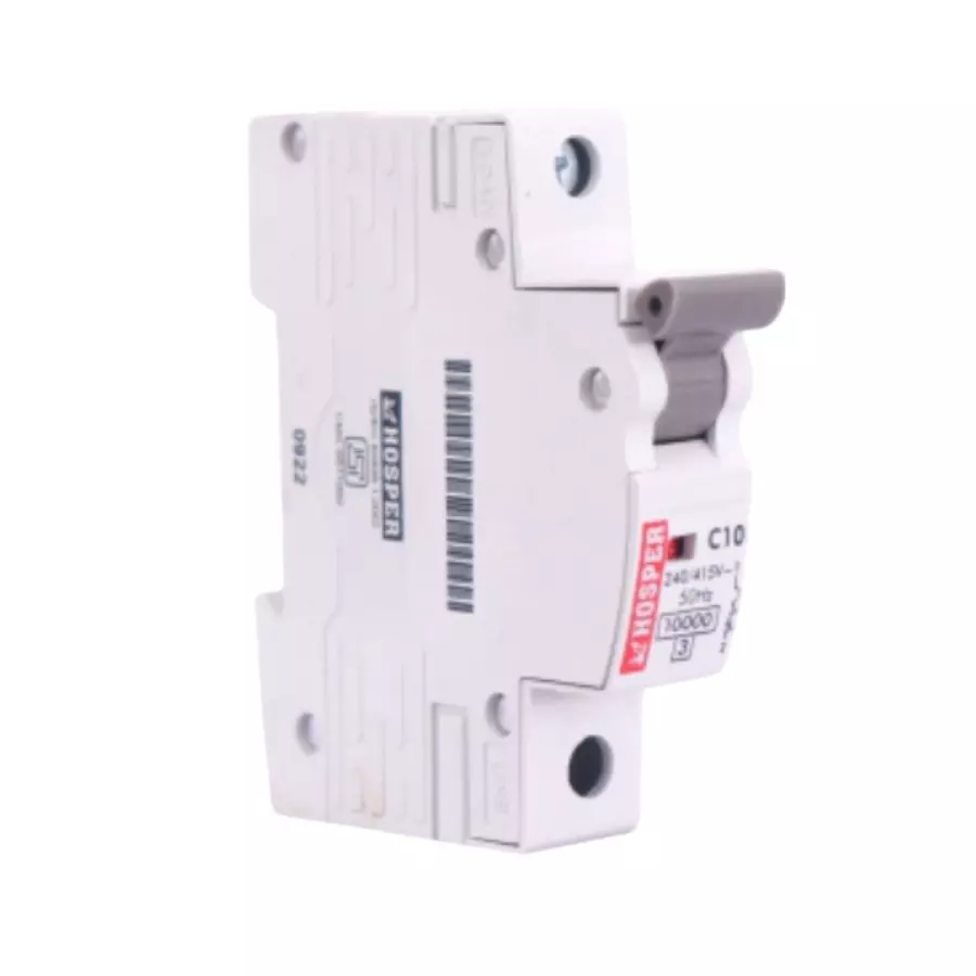 HOSPER Guardian MCB Single Pole 10 A White, MSP10