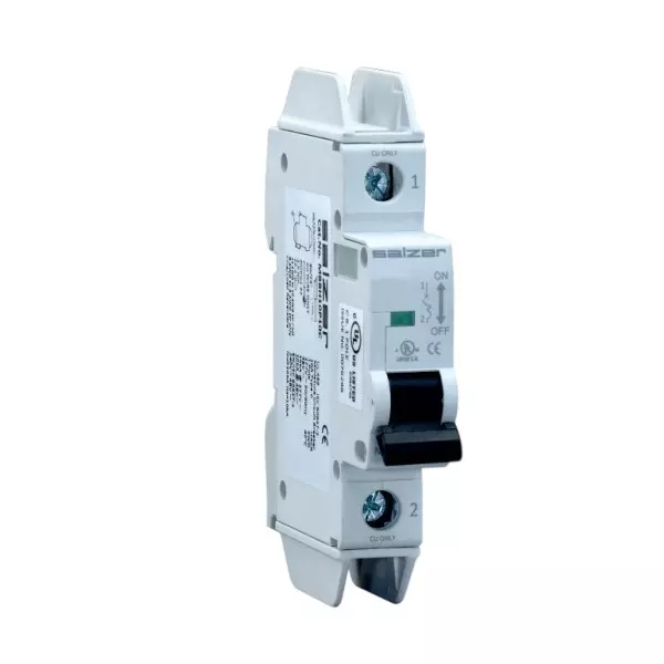 Salzer MCB Branch Protector 25 Amp 1 Pole UL 489 For Motor Load & Industrial Applications 10 kA Short Circuit Rating (Pack of 10 Pcs)