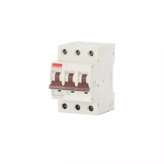 Contactum MCB 3P 32A Curve D 415 V AC 10 kA Breaking Capacity, CPB1032D3
