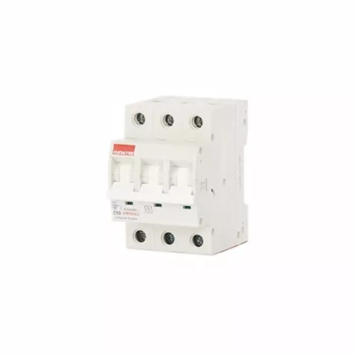 Contactum MCB 3P 50A Curve C 415 V AC 10 kA Breaking Capacity, CPB1050C3