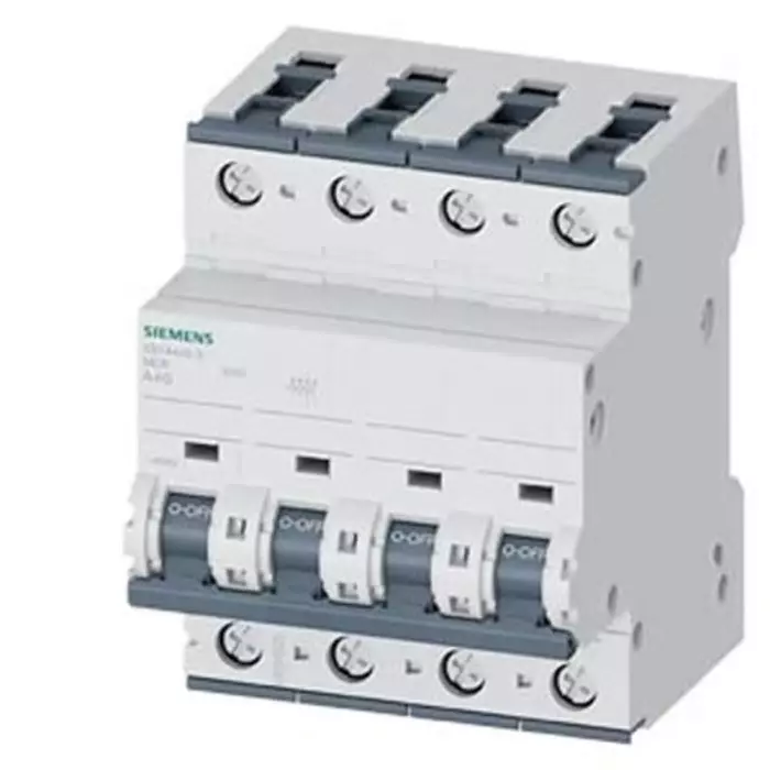 Siemens SENTRON 5SY4 MCB, 4P, 40A, Type A, 400V AC, 60V DC, 15 kA Breaking Capacity, 5SY4440-5