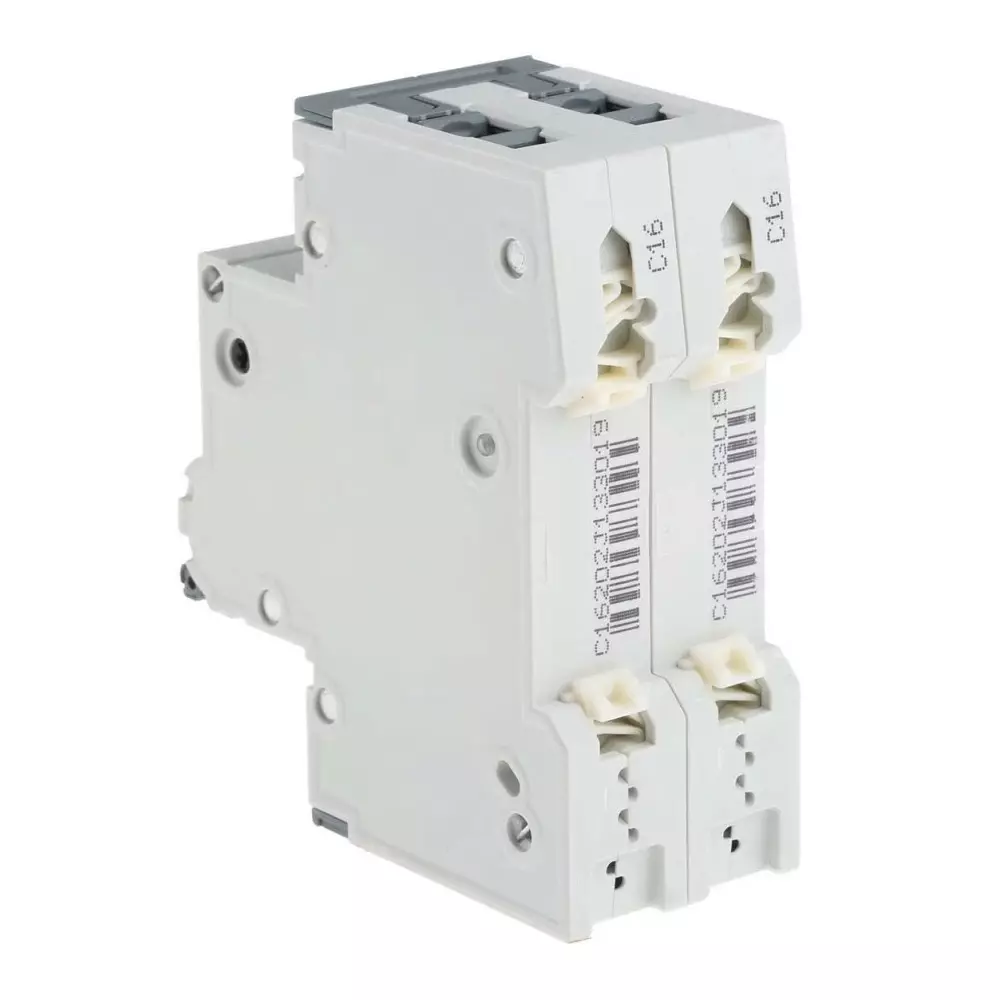 Siemens Sentron 5SY4 MCB, 2P, 16A Curve C, 400V AC, 72V DC, 10 kA Breaking Capacity, 5SY4216-7