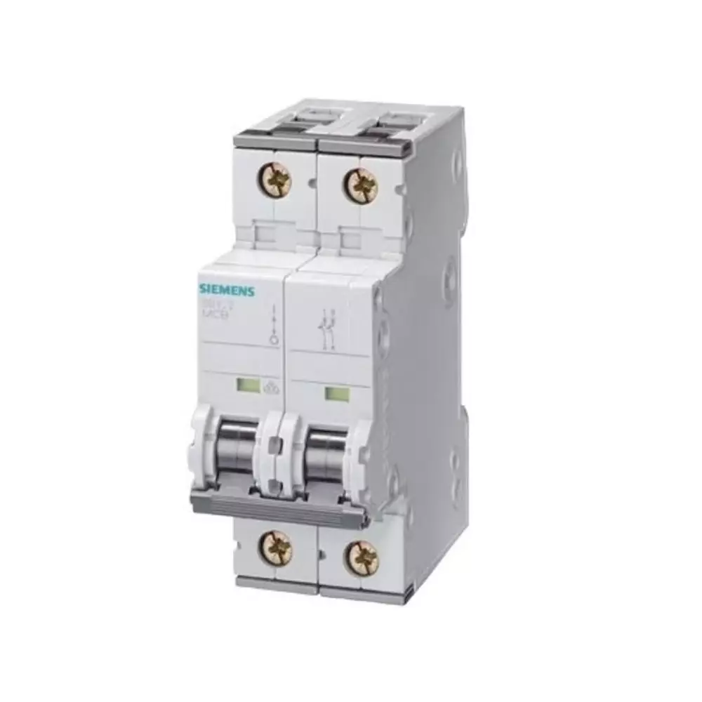 Siemens Sentron 5SY4 MCB, 2P, 16A Curve C, 400V AC, 72V DC, 10 kA Breaking Capacity, 5SY4216-7