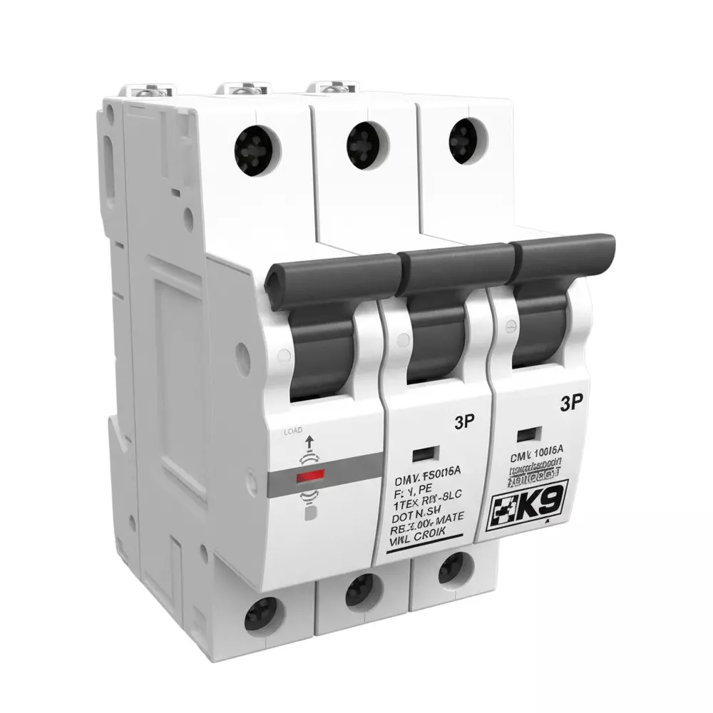 K9 Pro Safe Miniature Circuit Breakers Triple Pole C Type 20 Amp White, 6034 (Pack of 4)