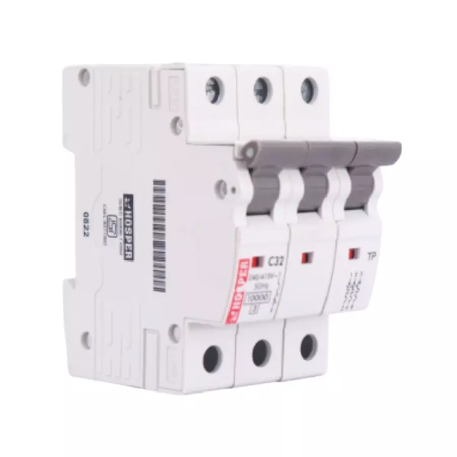 HOSPER Guardian MCB Triple Pole 16 A White, MTP16