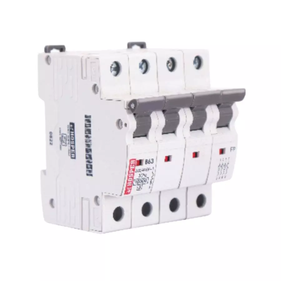 HOSPER Guardian MCB Four Pole 16 A White, MFP16