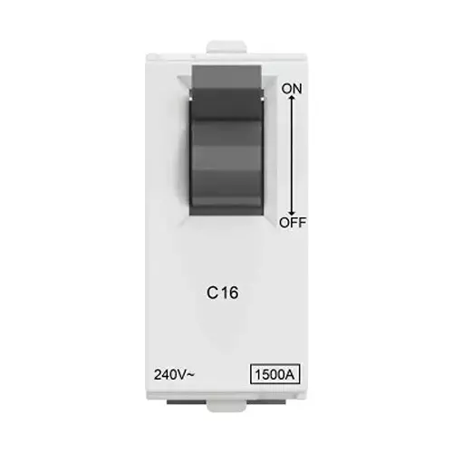 Polycab Etira Mini MCB Single Pole 32 A Rated Current White 1 Module Polycarbonate for Industrial & Commercial Use