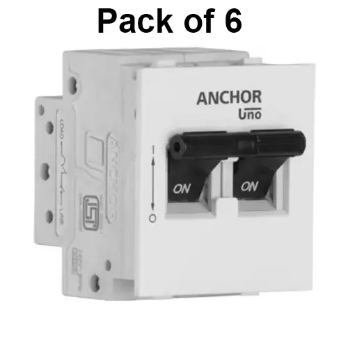 anchor-roma-classic-uno-double-pole-mini-modular-mcb-c-curve-white-20-amp-current-98078-pack-of-6