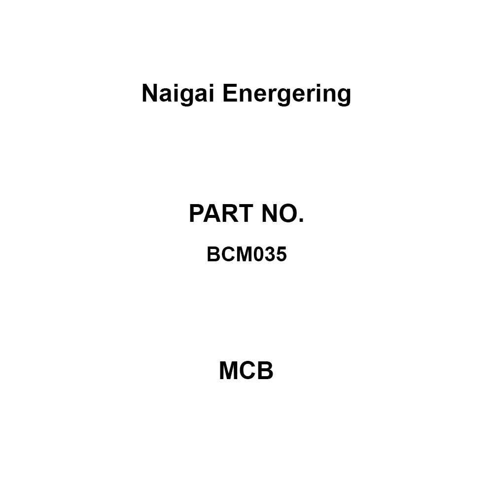 Naigai Energering MCB 30 Amp Rated Current, BCM035 (Pack of 20)