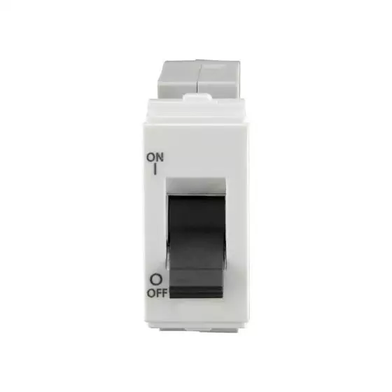 L&T [ Lauritz Knudsen ] Engem Mini MCB White Color Single Pole 1 Modular 25 Amp Current, CB93101KW25