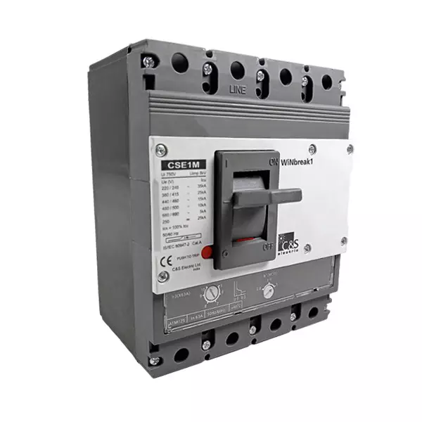 C&S Electric WiNbreak1 4 Pole 400 Amp 50 kA Molded Case Circuit Breaker, CSE3S400ATM4P-400AR