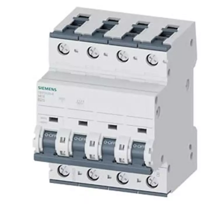 Siemens SENTRON 5SY5 MCB, 4P, 20A Curve B, 400V AC, 880V DC, 15 kA Breaking Capacity, 5SY5420-6