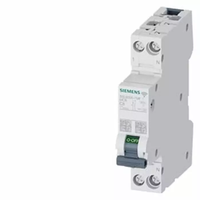 Siemens SENTRON 5SL60 MCB, 1P + N, 8A Curve C, 230V AC, 6 kA Breaking Capacity, 5SL6008-7MF