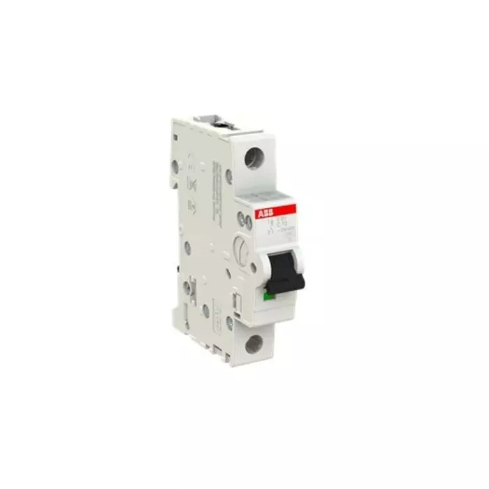 ABB System Pro M Compact S200 MCB, 1P, 10A Curve C, 253 V AC, 72 V DC, 6 kA Breaking Capacity, 2CDS251001R0104 - S201C10