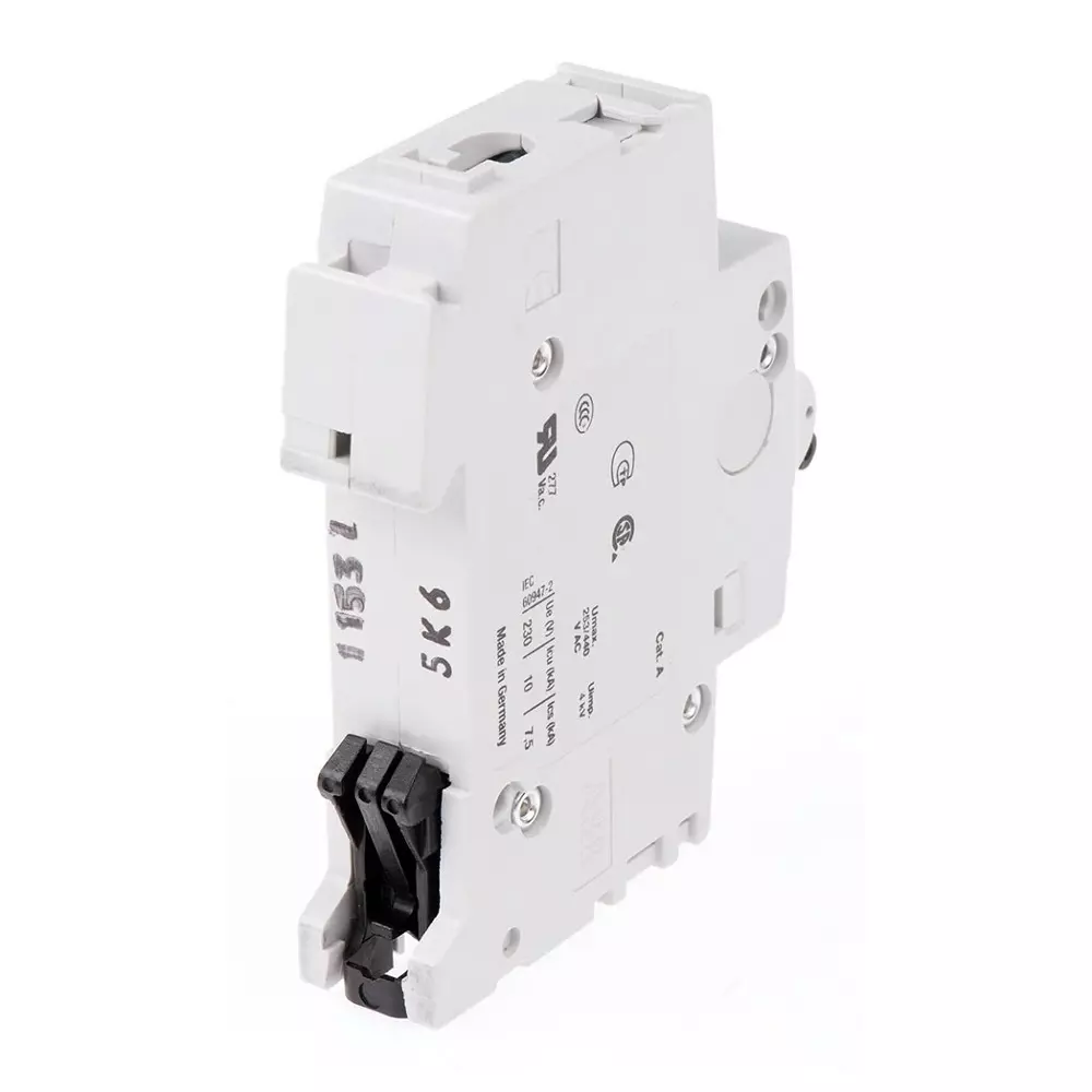 ABB System Pro M Compact S200 MCB, 1P, 6A Curve K, 253 V AC, 72 V DC, 6 kA Breaking Capacity, 2CDS251001R0377S201-K6