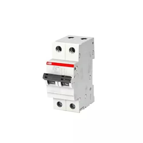 ABB SB202M Miniature Circuit Breaker 4 A 2 Pole D Curve, 1SYS272022R0041