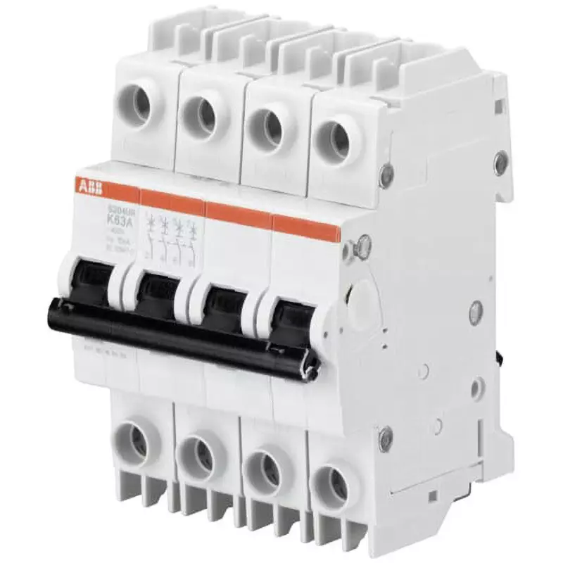 ABB Miniature Circuit Breaker 6 Amp Rated Current 4P Electrodes, S204MR-K6 MCB