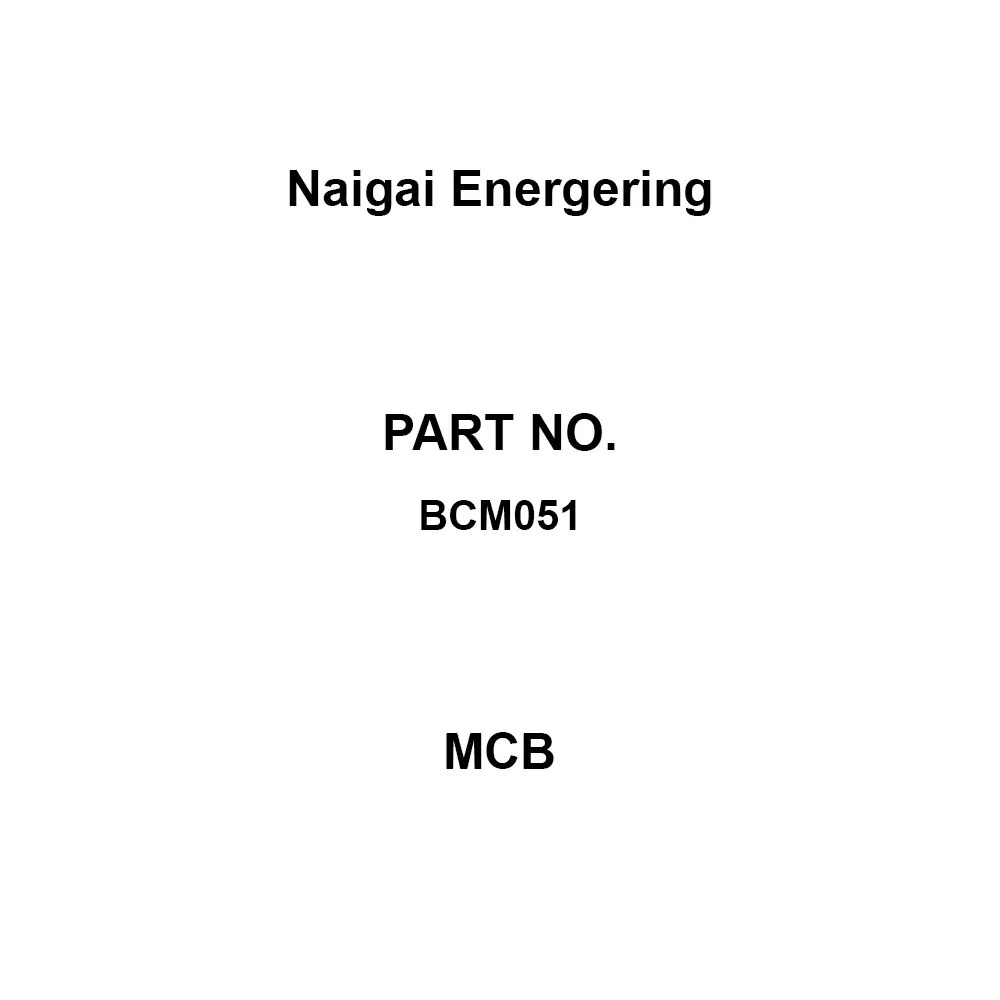 Naigai Energering MCB 50 Amp Rated Current, BCM051 (Pack of 20)