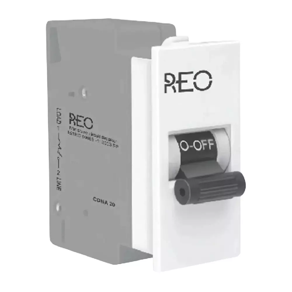 Reo SP Mini Miniature Circuit Breaker (MCB) 1 Pole 32 Amp C Curve White, DHGMCSPA032