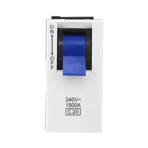 Legrand Modular MCB Allzy 20 Amp 1 Module Glossy White, 6811 59