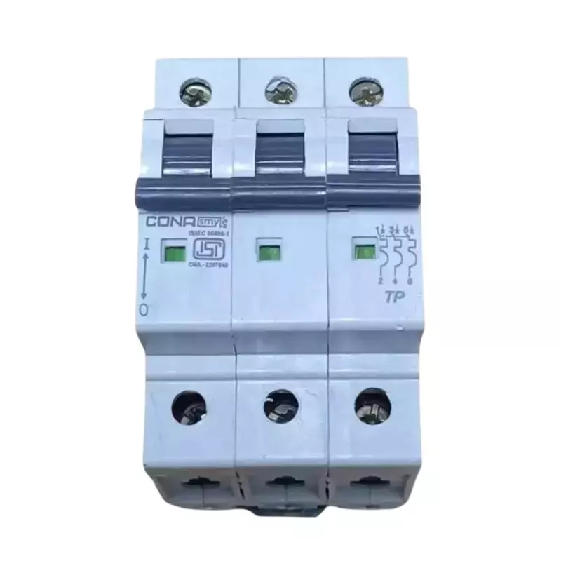 Cona Nssure MCB 63A Triple Pole 10 kA Breaking Capacity, 23463