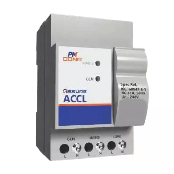 Cona Nssure Single Pole Neutral Automatic Changeover With Current Limiter 10A Current, 25010